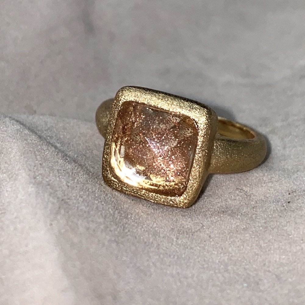 Rivka Freidman Rose Quartz Satin Ring